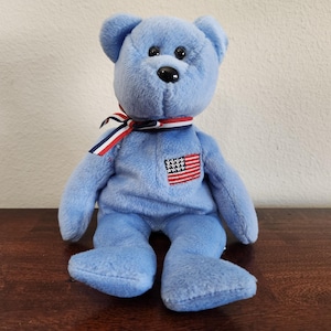 Vintage 2001 Ty Beanie Baby “America” 9/11 Memorial Bear