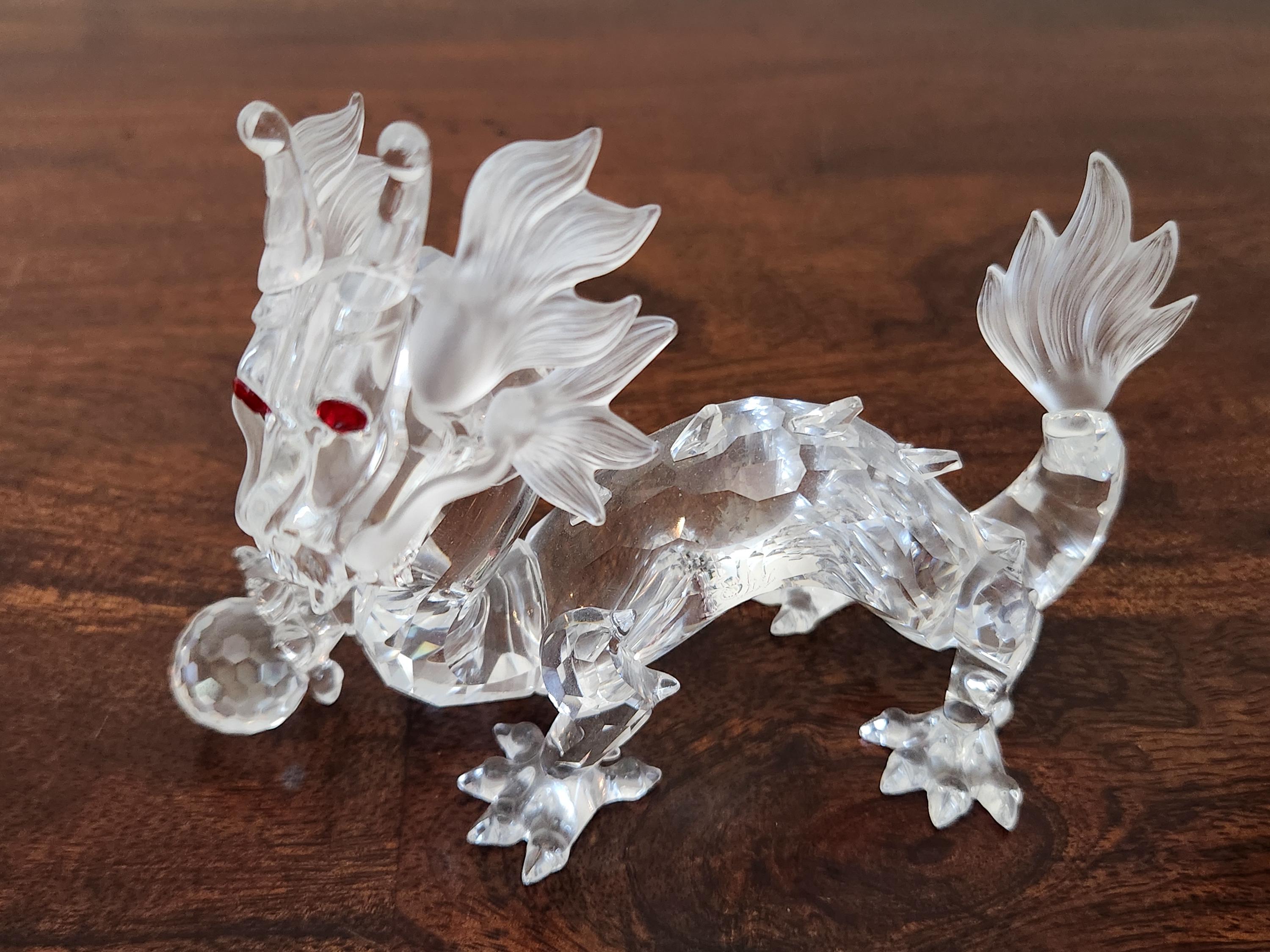 1997年ヴィンテージ スワロフスキークリスタル ドラゴンフィギュア