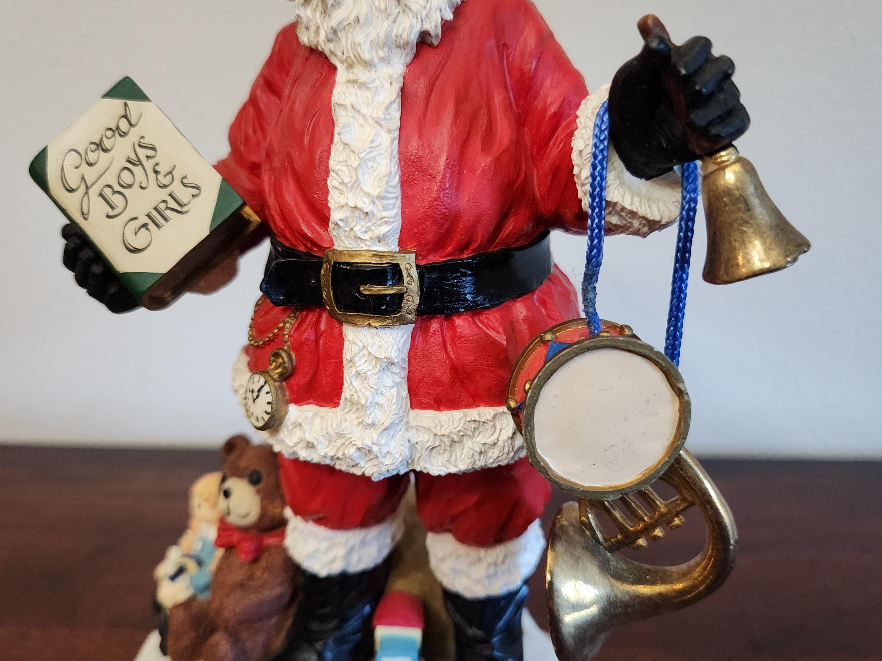 Vintage 1991 Hamilton Collection Santa Figurine: International