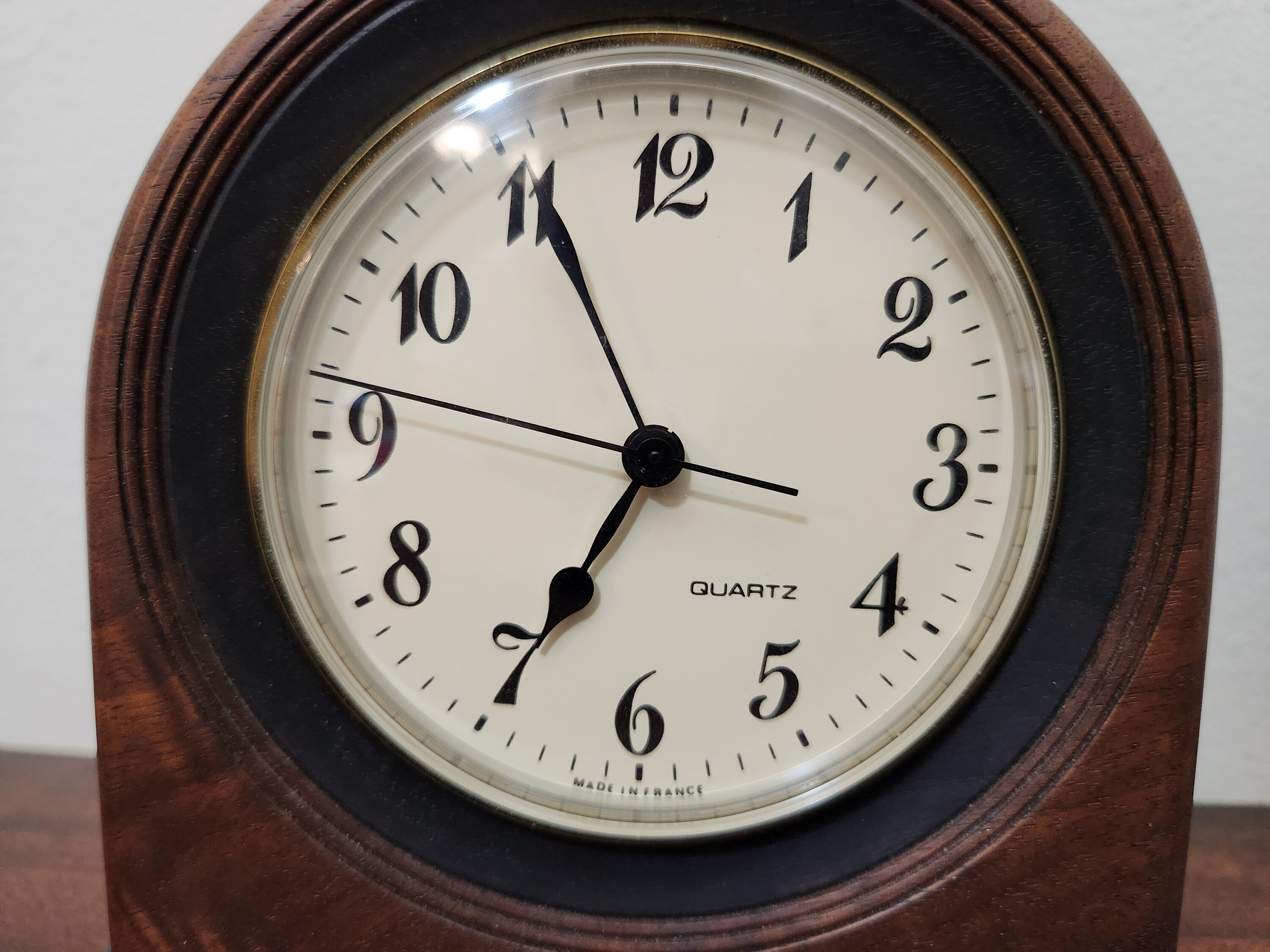 Vintage, 2000, Brad Warstler, Woodwork, Mahogany Desk Clock, Mantle ...
