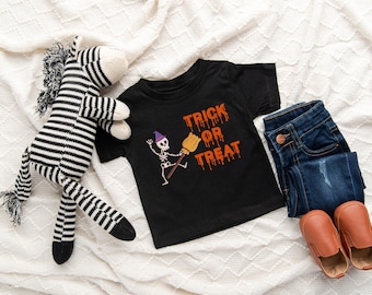 Toddler Trick R Treat Halloween Shirt, Halloween Gifts, Kids Halloween Shirt Family, Horror Shirt, Halloween party shirt