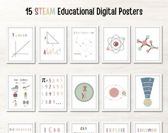 Educational Wall Art Printable, Classroom Posters, Homeschool Prints, Classroom Decor Elementary, Printable Educational Posters, Playroom