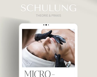 Training microneedling as an e-file | Buy online & download at Etsy | PDF course or seminar in the field of microdermabrasion | facial care