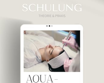 Training in aquafacial as an e-file | Buy online & download at Etsy | PDF course or seminar in the field of facial treatment