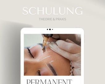 Training in permanent make-up as PDF | PMU Beginner's Guide | Buy and download the seminar online as an e-file at Etsy | microblading