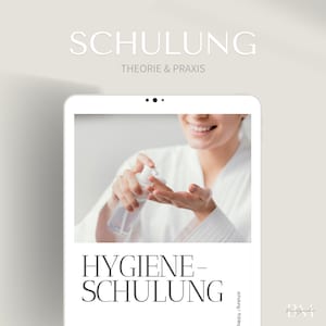 Schulung in der Hygiene als PDF & Canva Link | Grundlagen der Gesundheit | PLUS Hygieneplan | Gesetzliche Bestimmung | Infektionsvorschrift