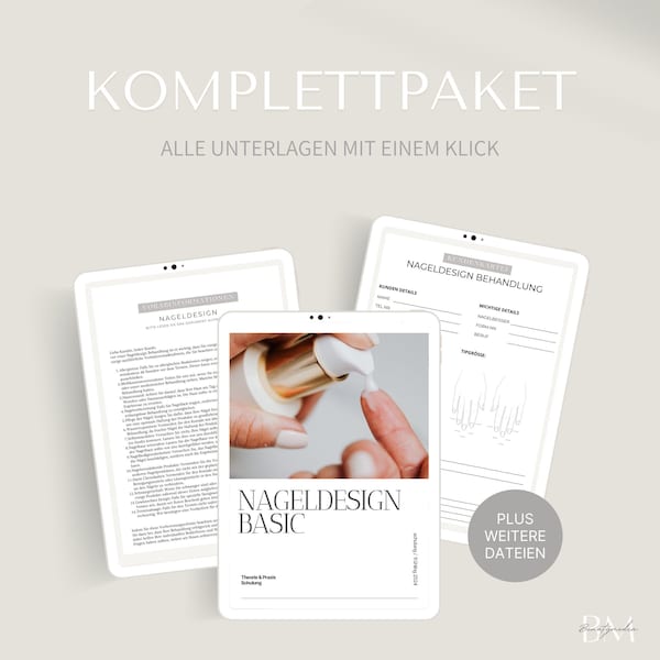 Cursuspakket nageldesign, certificaat, klantendossier, verzorgingsinstructies, toestemmingsverklaring | Canva Links | Gel & Acryl