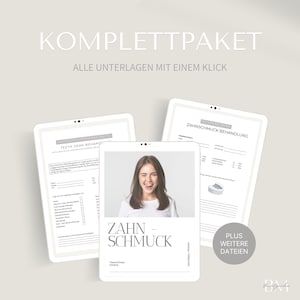 Paket - Zahnschmuck Schulung inkl. ein Zertifikat, Kundenkartei, Pflegehinweis und Einverständniserklärung | Zahnverschönerung Canva Link