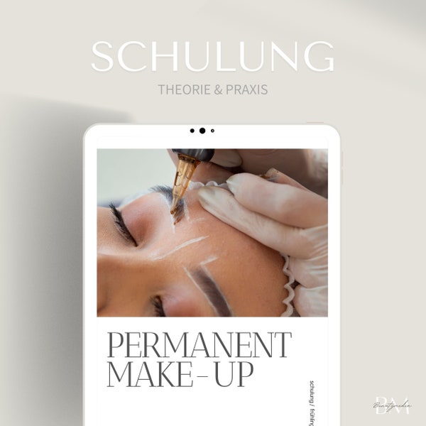 Schulung im Permanent Make-up als PDF / Canva Link | PMU Anleitung für Anfänger | Seminar als E-File online kaufen & downloaden bei Etsy