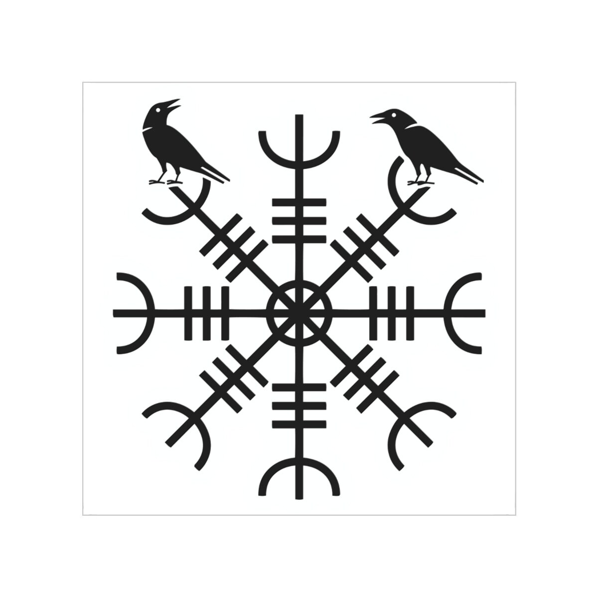 Norse Viking Helm of Awe Sticker - Etsy