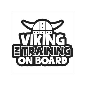 Norse Viking Baby on Board Sticker