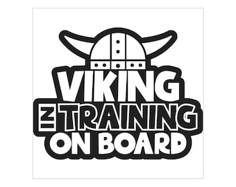 Norse Viking Baby on Board Sticker