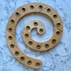 Waldorf Advent Birthday Spiral | Advensspirale | Advent Holz Spirale | digital file CNC, scroll saw, 1x4 Pine or Maple--crv pdf svg