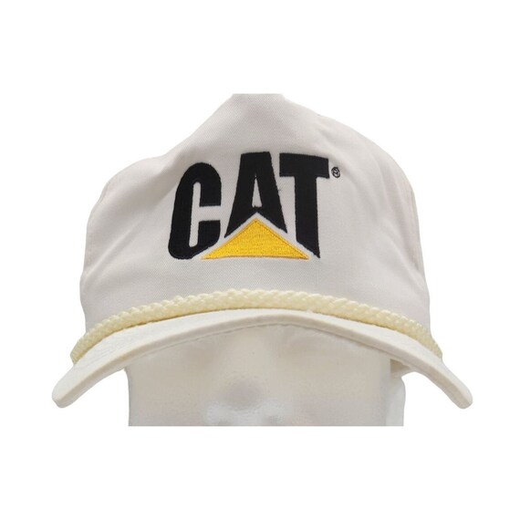 Vintage Cat Adjustable white hat