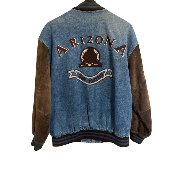 VINTAGE 90's Arizona Jean Jacket Mens Medium Suede Leather VINTAGE 90's Arizona Jean Jacket Mens Medium Suede Leather