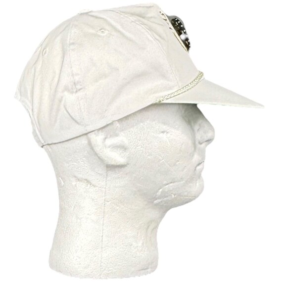 Vintage 80s Las Vegas Snapback Hat: Poker Chip Motif & Rope Accent View 4