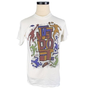 Vintage 80s Nike &quot;Just Do It&quot; Single Stitch T-Shirt Small