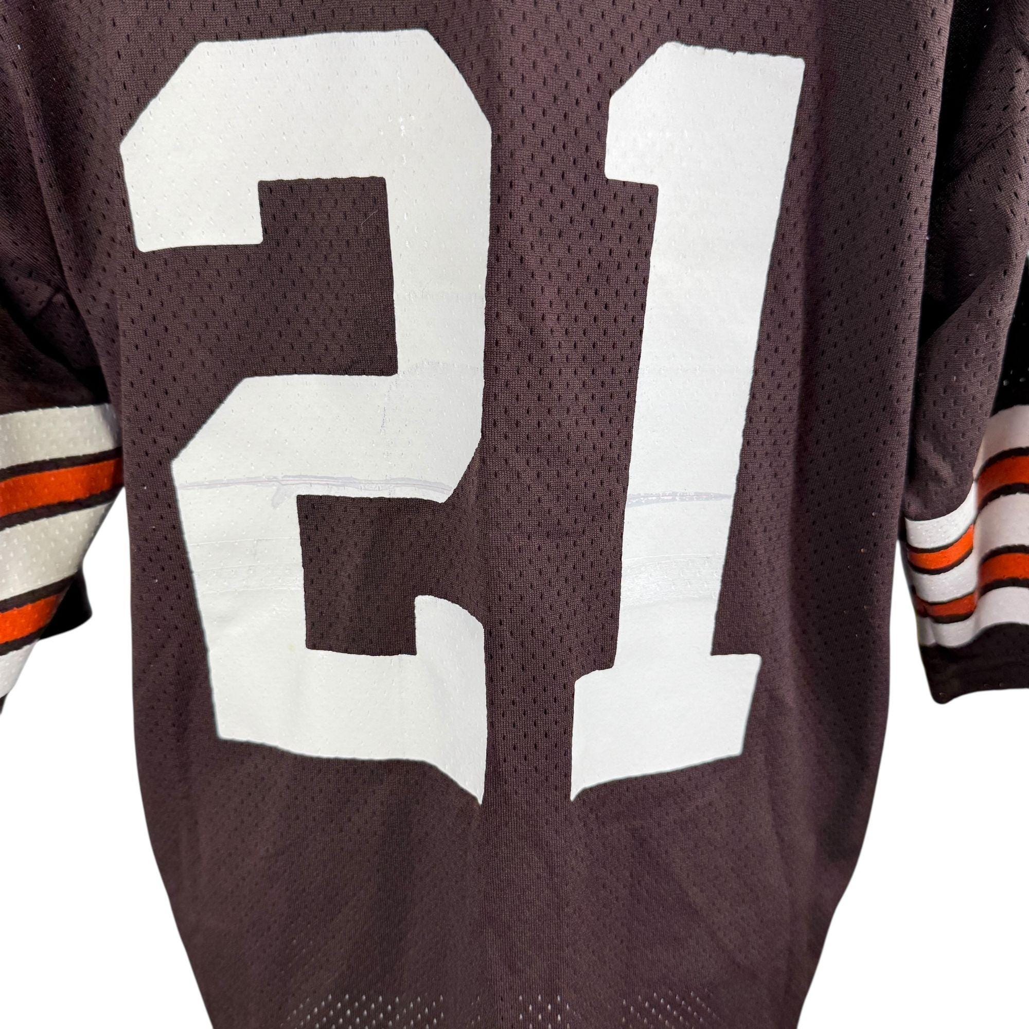 Vintage 80s Champion Metcalf #21 Cleveland Browns Jersey Large 100