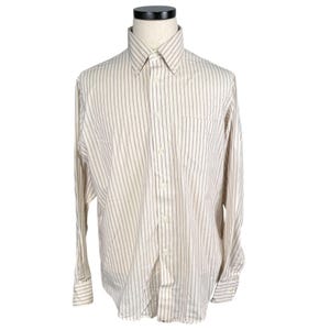 hathaway dress shirts Deadstock Vintage Hathaway off White Broadcloth Dress Shirt 16-32