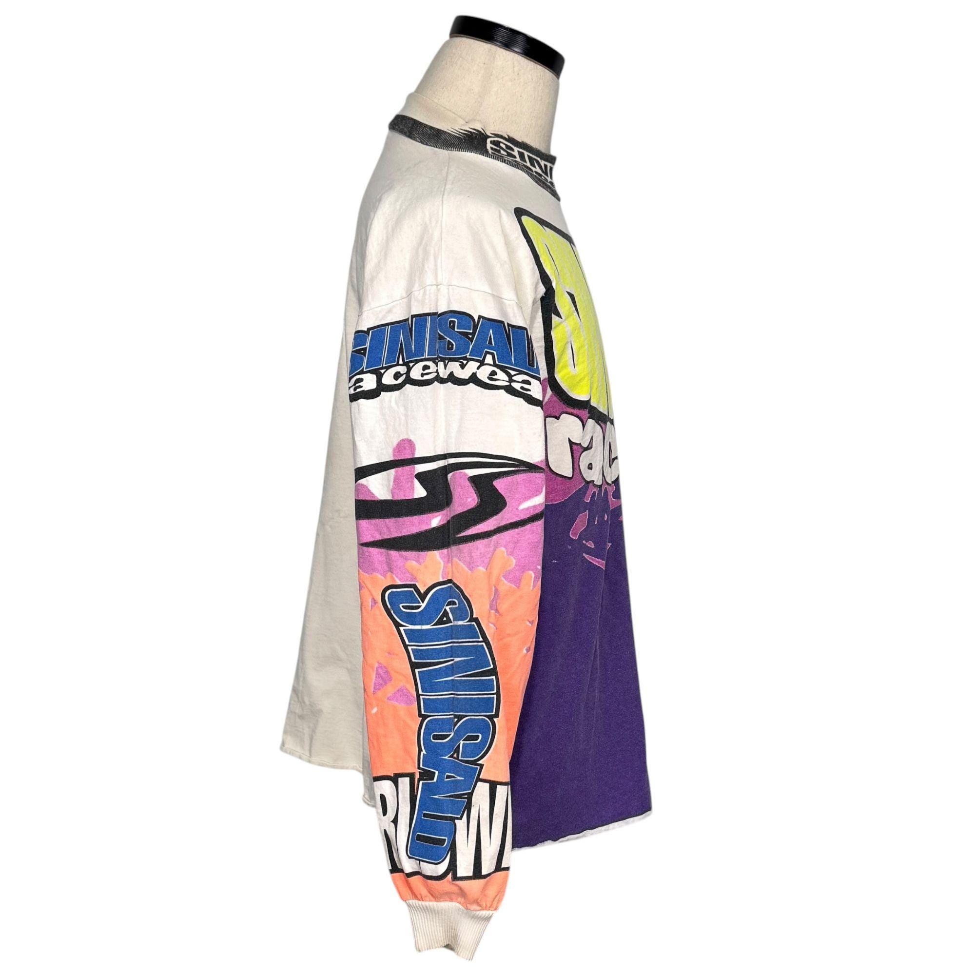 Sinisalo 90s Racewear XL 長袖グラフィック シャツ ヴィンテージ