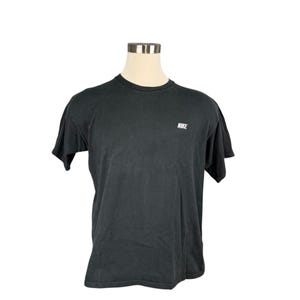 Vintage 90s Nike Black Tee Shirt Logo Graphic Made In Mexico L