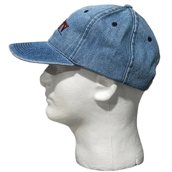 Vintage RFD TV Hat Strapback Blue Denim Adjustabl… - image 4