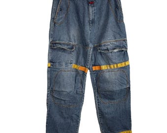 Marithe Francois Girbaud Jeans, Y2k Laced up Pants, Lace up