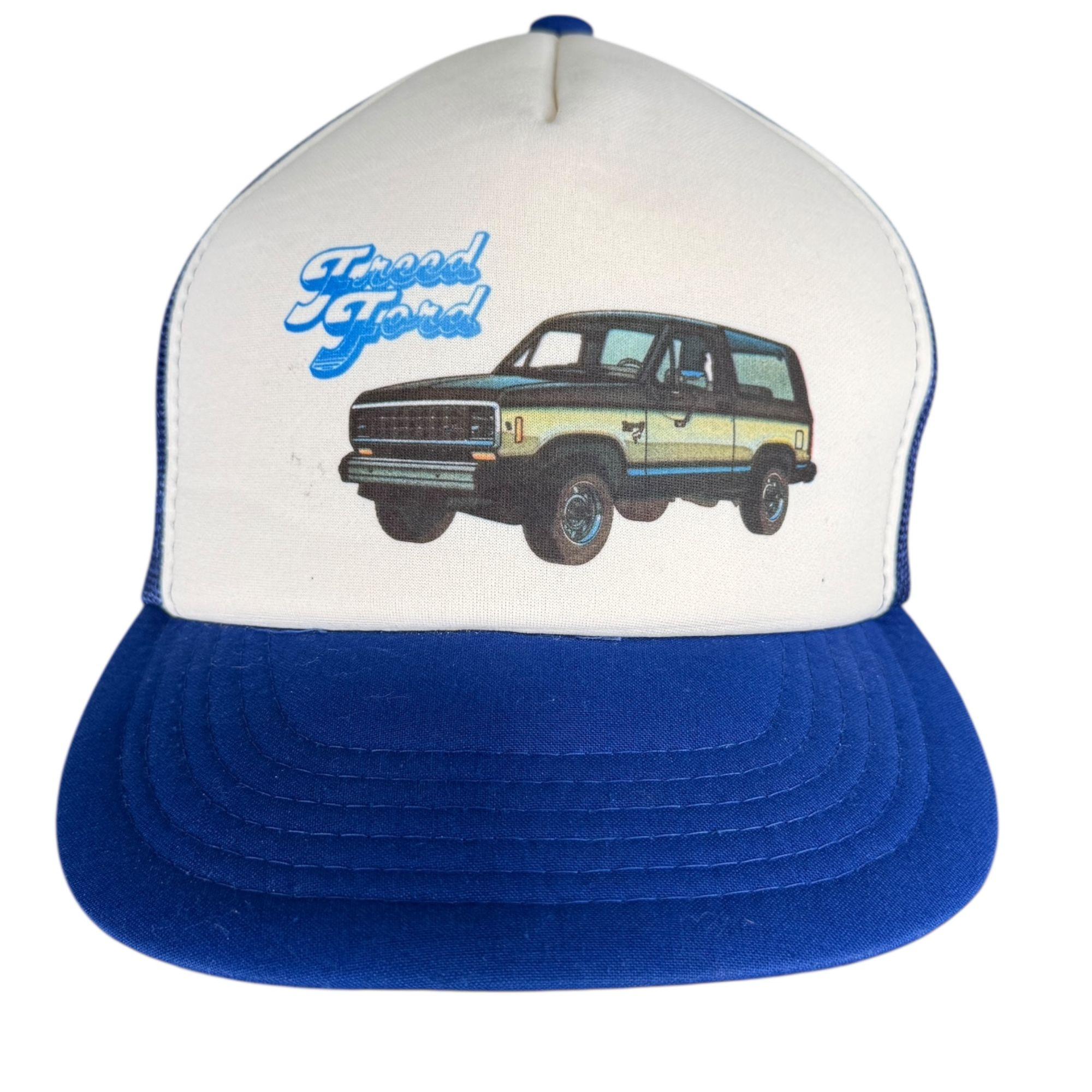 Recovered Cappellino Trucker Ford Mustang Ricamato - 100% Poliestere Riciclato, Blu, Chiusura Regolabile, Unisex - 6