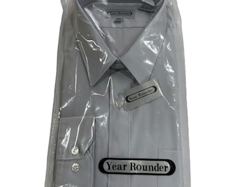 John Henry Button Down Shirt, Gray Long Sleeve Vintage Dress Shirt, Size 16 1/2 32/33 - Etsy John Henry Button Down Shirt, Gray Long Sleeve Vintage Dress Shirt, Size 16 1/2 32/33 - Etsy