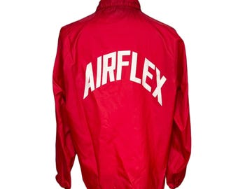 Vintage 60s Firestone Racing Jacket: Embroidered Logo, Red Stripe