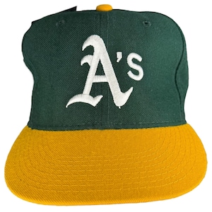 Vintage Oakland A&#39;s Wool Fitted Hat: New Era 59Fifty MLB Cap