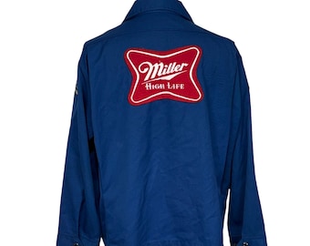 Vintage 60s Firestone Racing Jacket: Embroidered Logo, Red Stripe