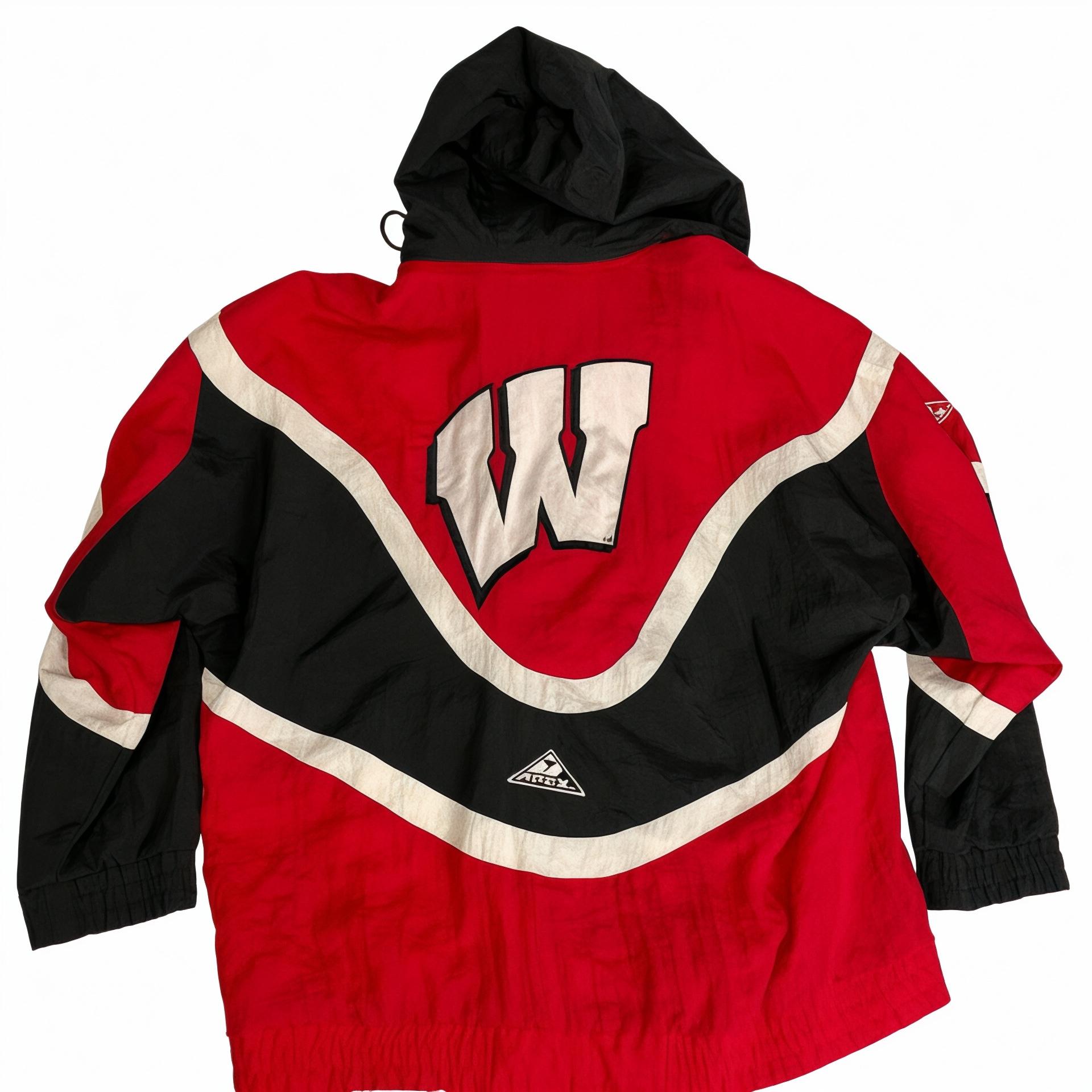 Vintage APEX ONE popular Wisconsin College Full Zip Winter Jacket