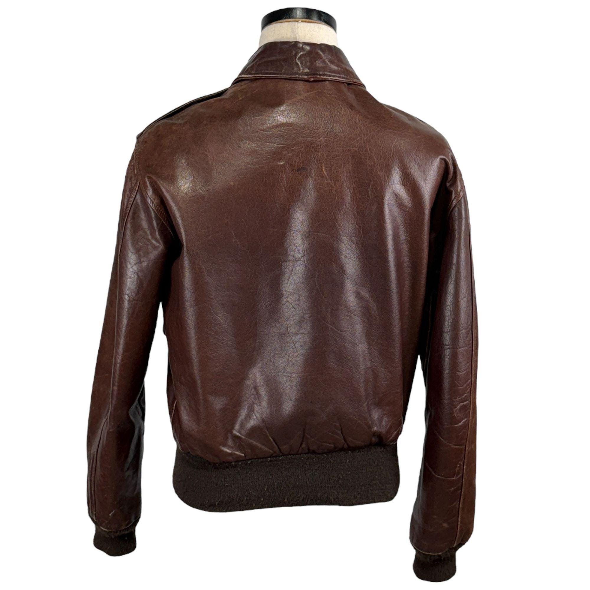 ジャケット・アウター AVIREX A-2 leather jacket flight jacket Avirex A-2 Leather Bomber Jacket: US Army Air Forces, Size 40 - Etsy