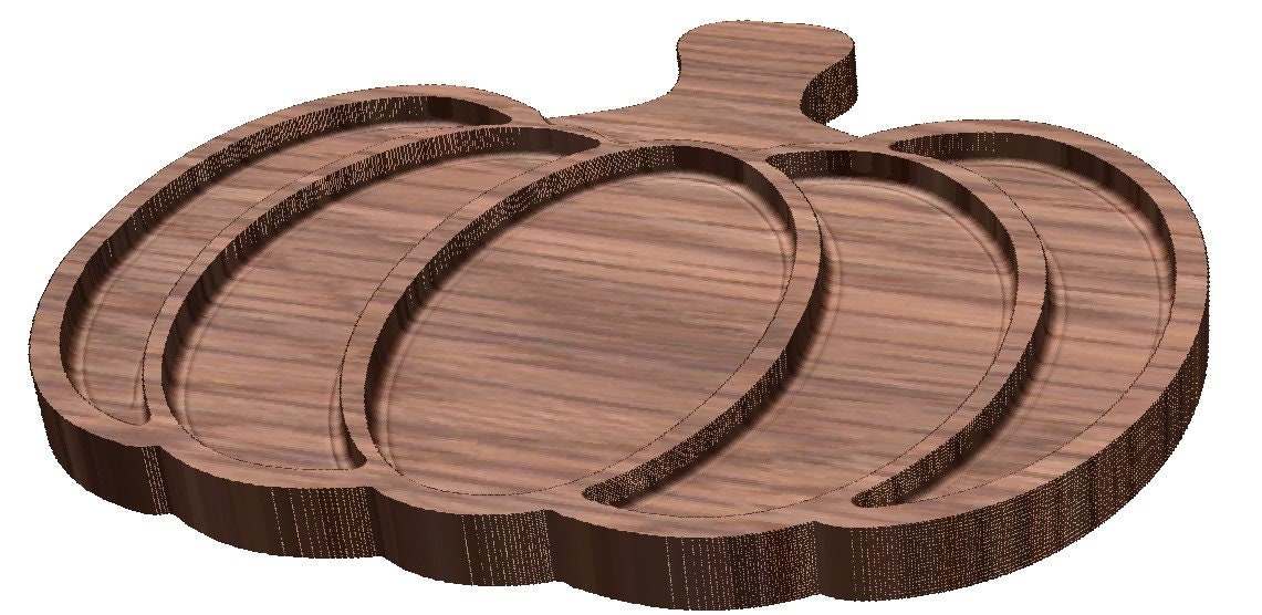 Pumpkin Router Template Halloween Pumpkin Tray, Digital Files, SVG for CNC Router File ...