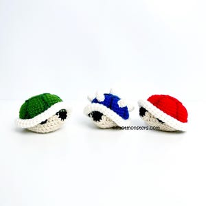 Turtle Shells PATTERN ONLY (PDF) download how to amigurumi tutorial instructions guide video game crochet with me along beginner fun Shell