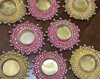 Patchwork Diwali Tea light holders (Diya)