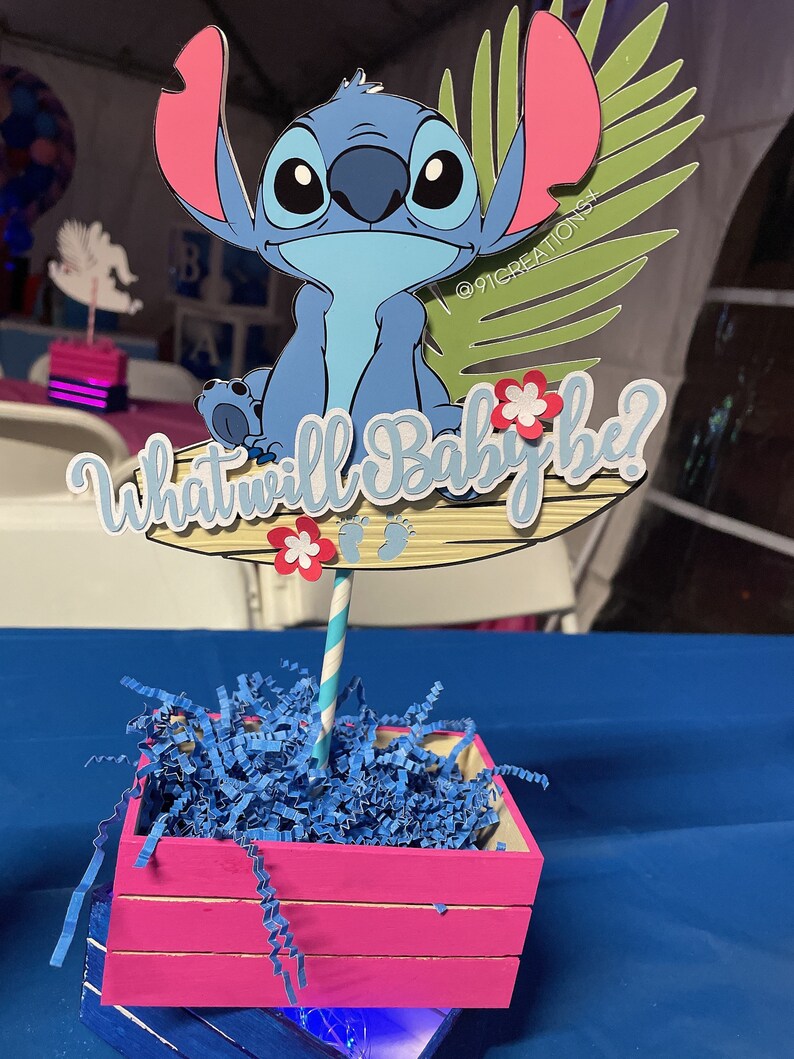 Stitches Centerpieces Angel Centerpieces Gender Reveal Etsy