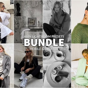 Moody Lightroom Presets Bundle | Mobile & iPhone Filters | Dark Aesthetic Presets | Blogger Photo Edit Pack | Cinematic Mood Filters