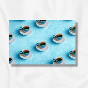 Carte postale moderne pour amateur de café