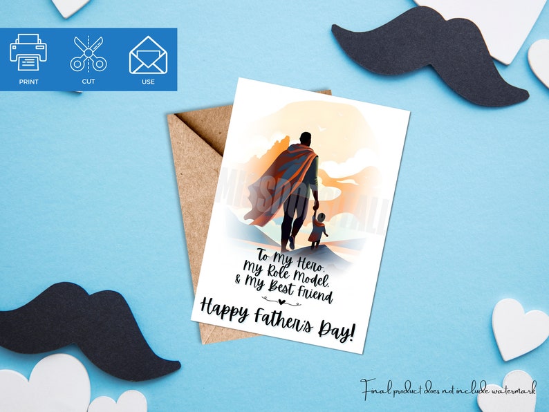 African American Father's Day Card Bundle | Black Dad Cards | Printable ...