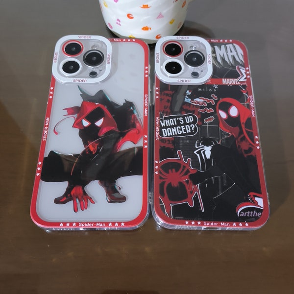 Spiderman Phone Case for iPhone 15 14 13 12 11 Pro Max, Marvel Superhero iPhone X XR XS Max Case, iPhone 7 8 Plus Case