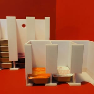 Fast Food Sauce Dispenser | Fits Chick-fil-A Sauces | Comes in 2 sizes, triple slot short or triple slot tall | wall mountable