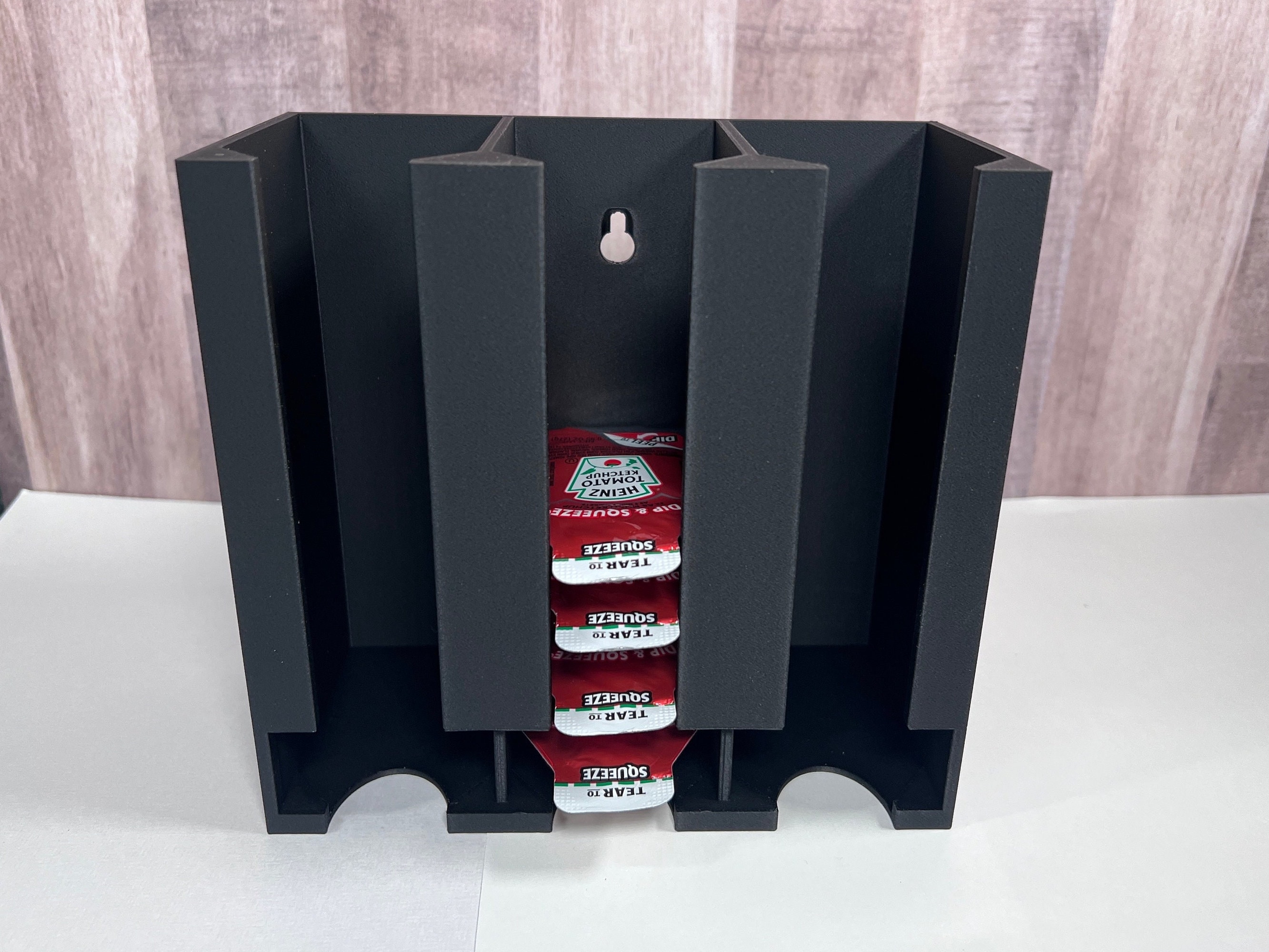 APE HEAD CONDIMENT PLATE SET 3枚 欠け、箱ダメージ Heinz Ketchup Single Serve Holder Dispenser Holds About 24-27 and