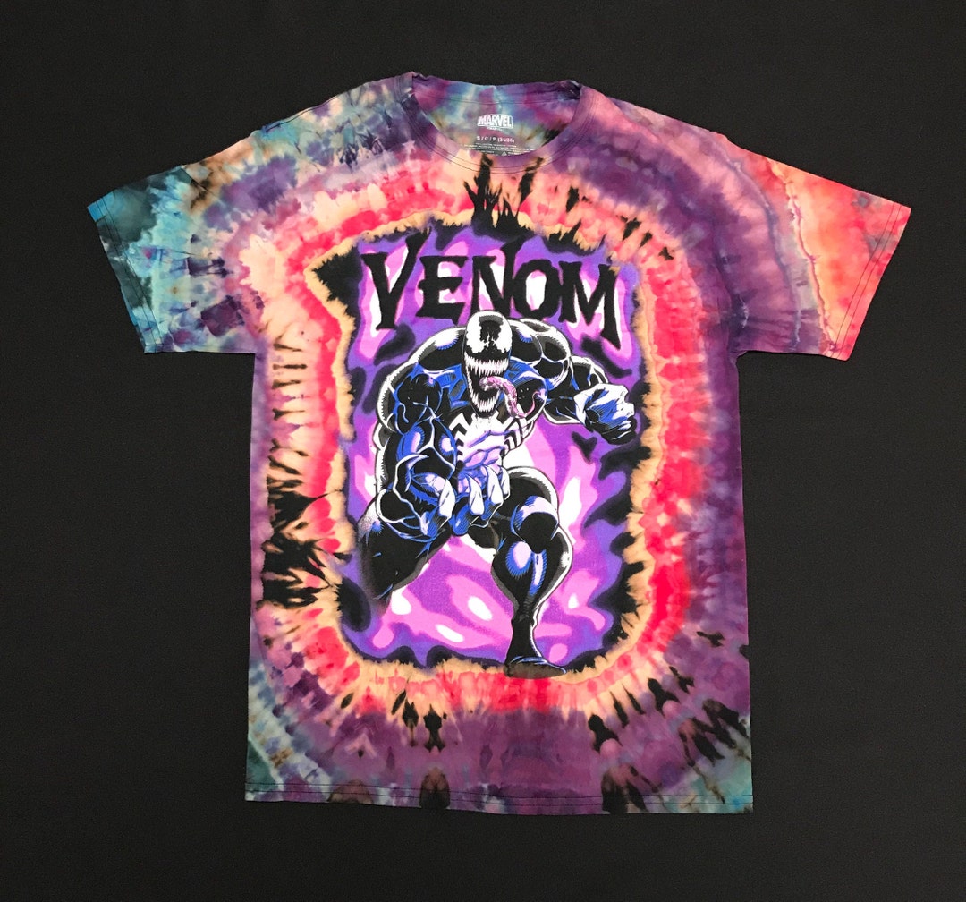 VENOM Small Tie-dye Shirt Vintage SMALL Bleached Shirt - Etsy