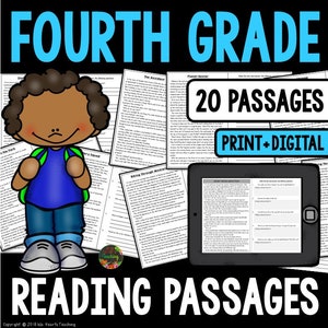 Fourth Grade Reading Comprehension Passages and Questions Worksheets I Homeschool I Homework I Short Stories I Fourth Grade Reading Lessons