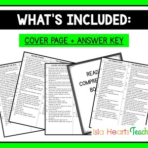 Fifth Grade Reading Comprehension Passages and Questions Worksheets I