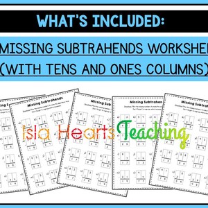2-Digit Subtraction Worksheets Regrouping l Algorithm l Subtraction Homework l Homeschool Sheets l Subtraction Drills for Kids Math Work image 6