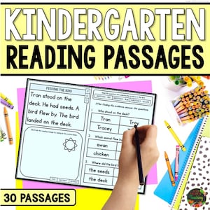 Kindergarten and First Grade Reading Comprehension Passages with Questions Homeschool Reading Comprehension Texts Fun Differentiated Stories