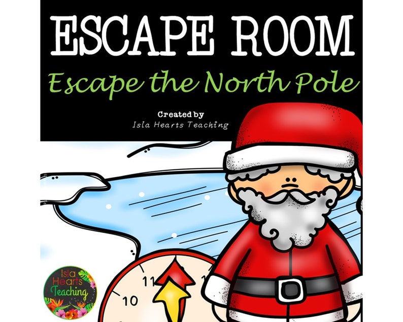 Christmas Escape Room 3rd Grade 4th Grade 5th Grade 6th Grade Breakout Activity Christmas Math